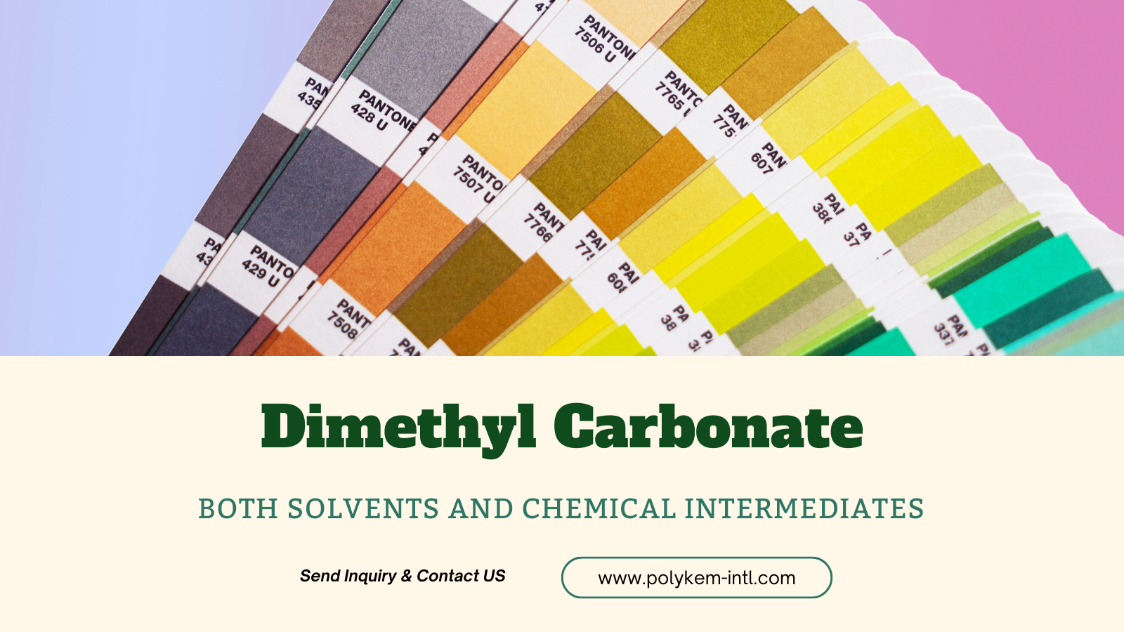 Polykem Dimethyl Carbonate (DMC): baik keunggulan ganda pelarut dan kimia menengah