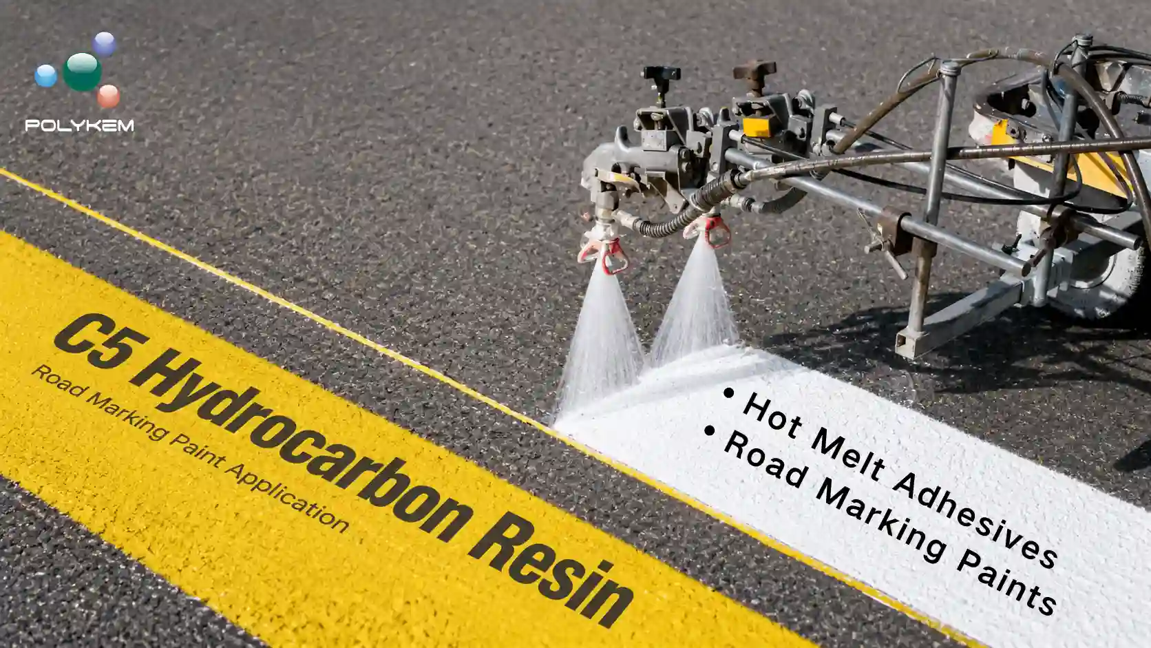 Resin Hidrokarbon C5 dalam Perekat Meleleh Panas dan Cat Marka Jalan