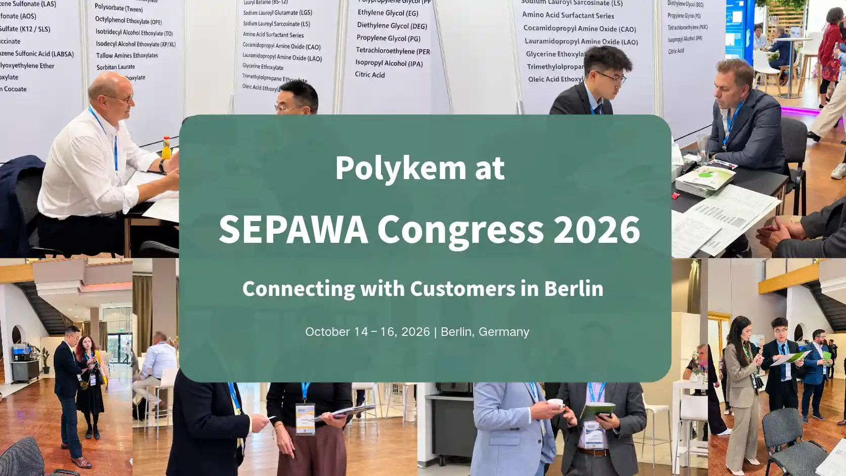 Polykem di Kongres SEPAWA 2026: Pertemuan Pelanggan dan Diskusi Produk di Berlin