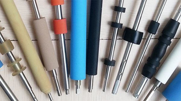 Roll karet printer